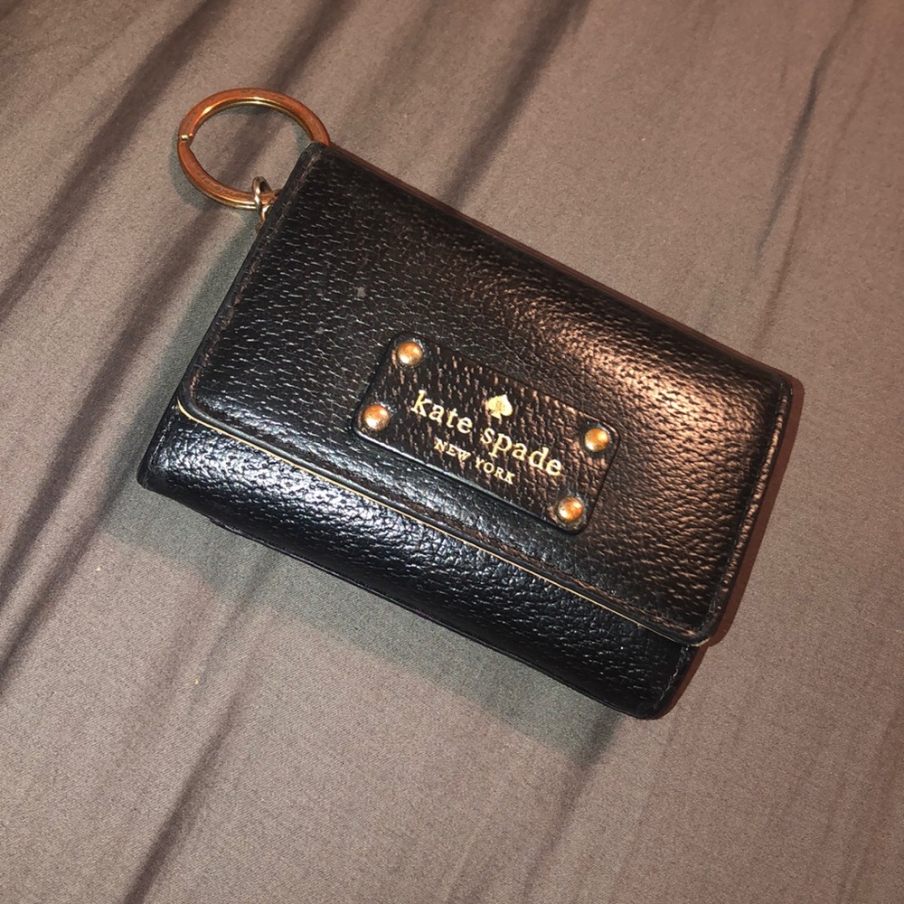 Kate Spade Key Chain Wallet Black